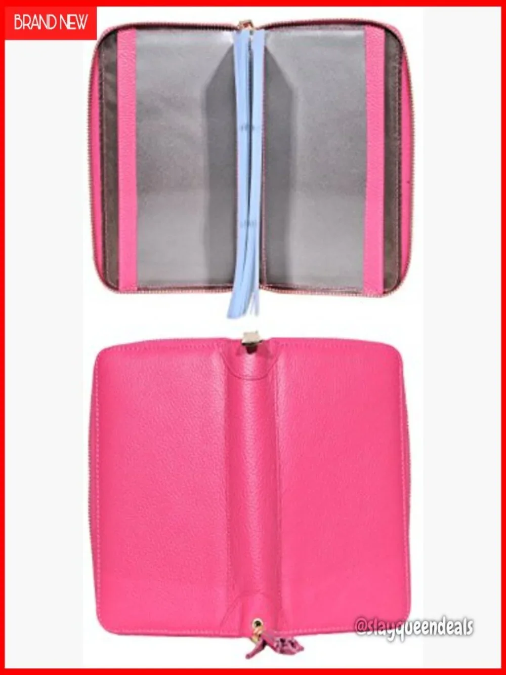 Leather RFID Blocking Card Holder Wallet with 60 Slots Zipper Case